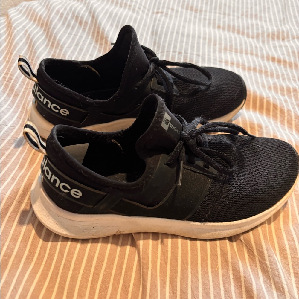 Womens New Balance  Fuelcore Black Athletic Shoes- 8